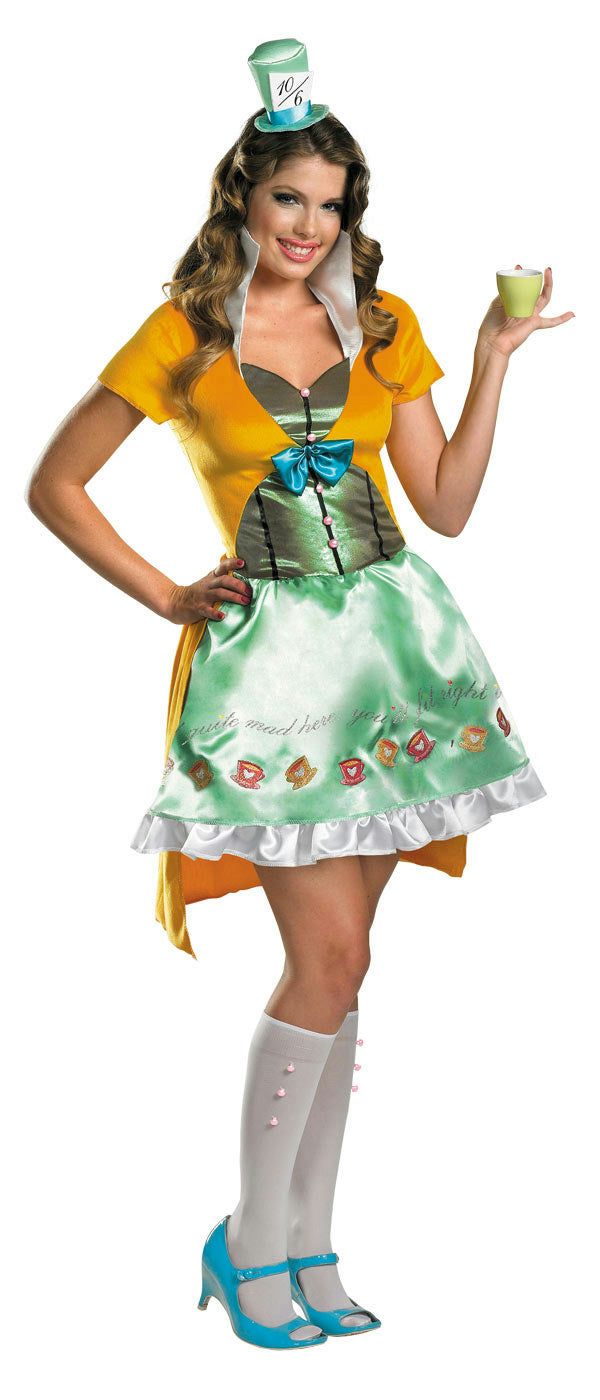 Disguise Sassy Mad Hatter Sexy Deluxe Women's Adult Costume Small 4-6