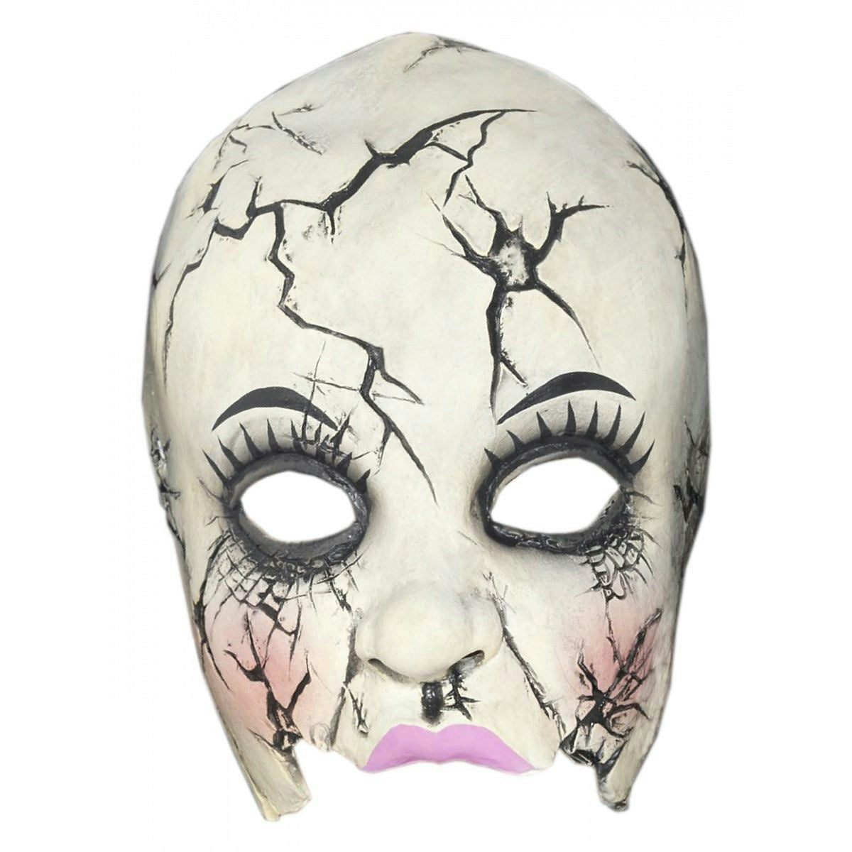 Smiffy's Damaged Broken Doll Adult Chinless Costume Mask