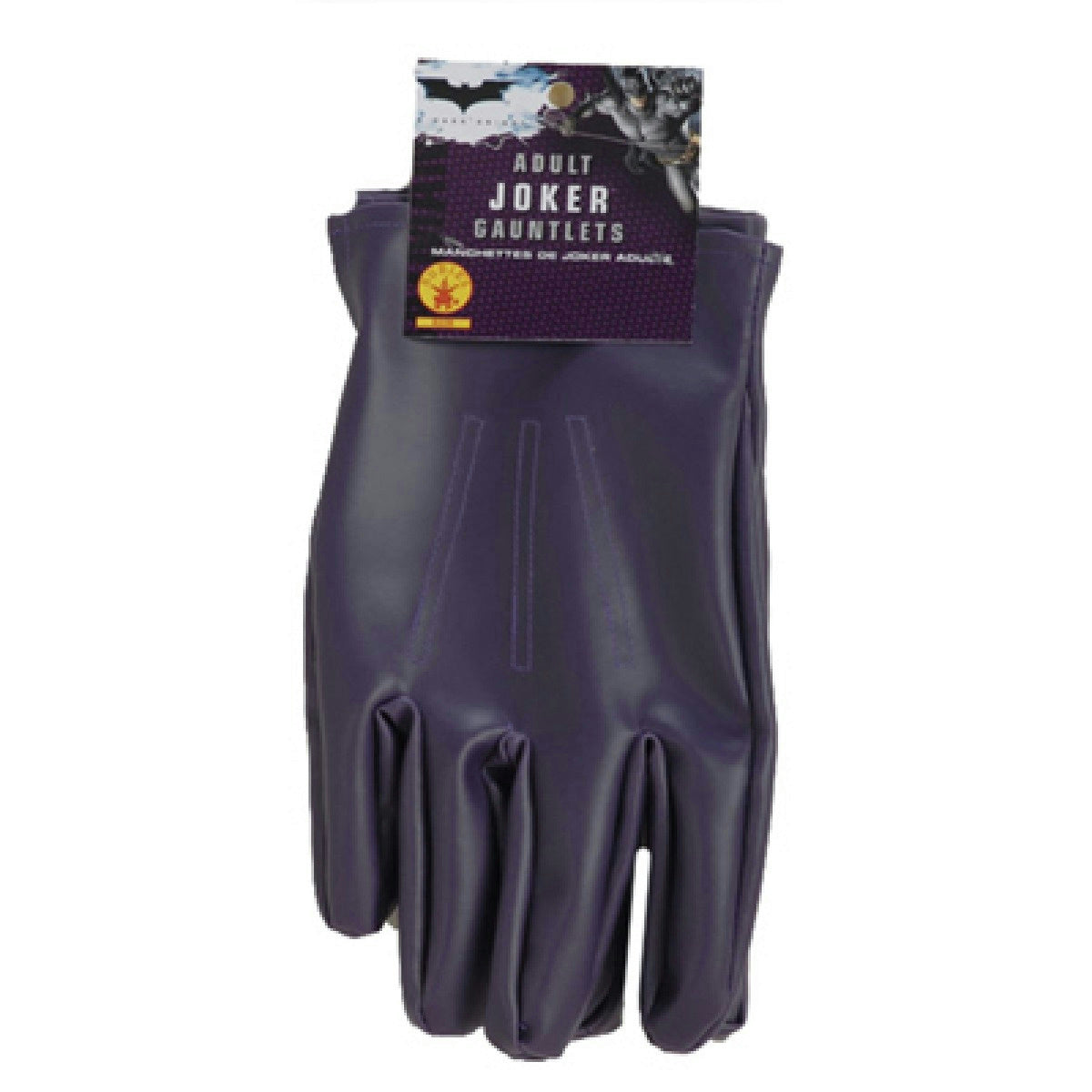 Rubie's Batman Dark Knight The Joker Purple Costume Gloves Gauntlets