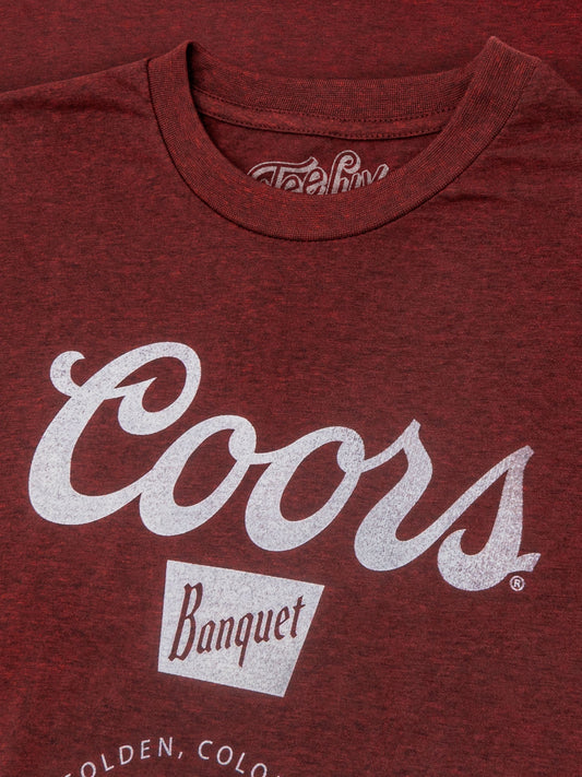 Coors "Golden, Colorado" Logo Mens T Shirt Red