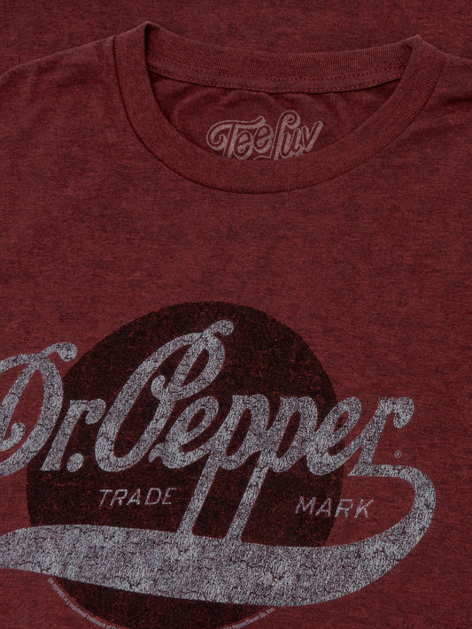 Dr Pepper Trademark Mens T Shirt Red