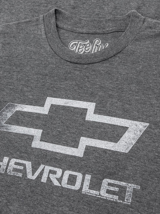 Chevrolet Bowtie Logo Mens T Shirt Gray