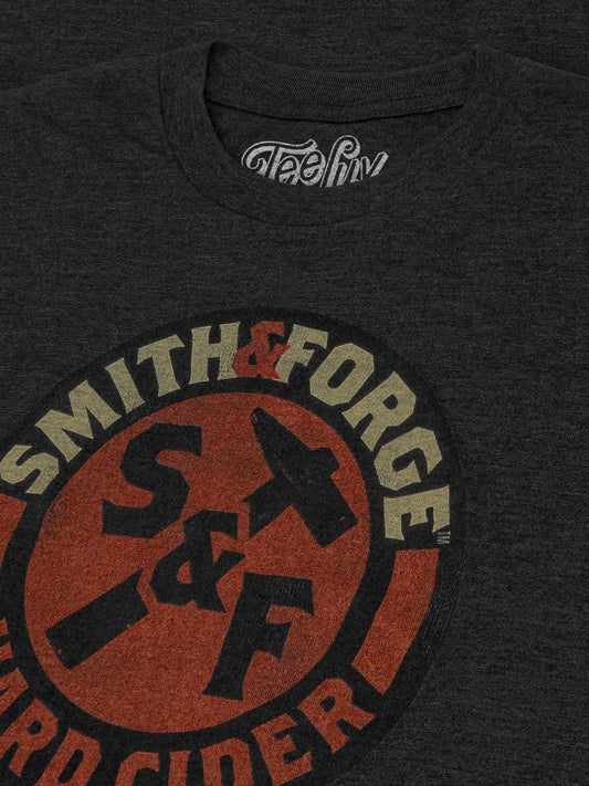 Smith & Forge Hard Cider Logo Mens T Shirt Gray
