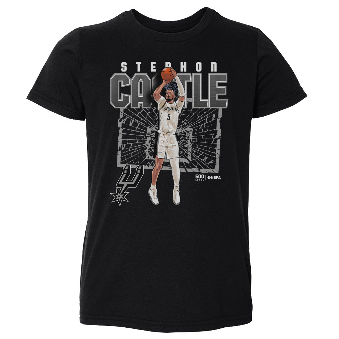 Stephon Castle San Antonio Spurs Shattered WHT