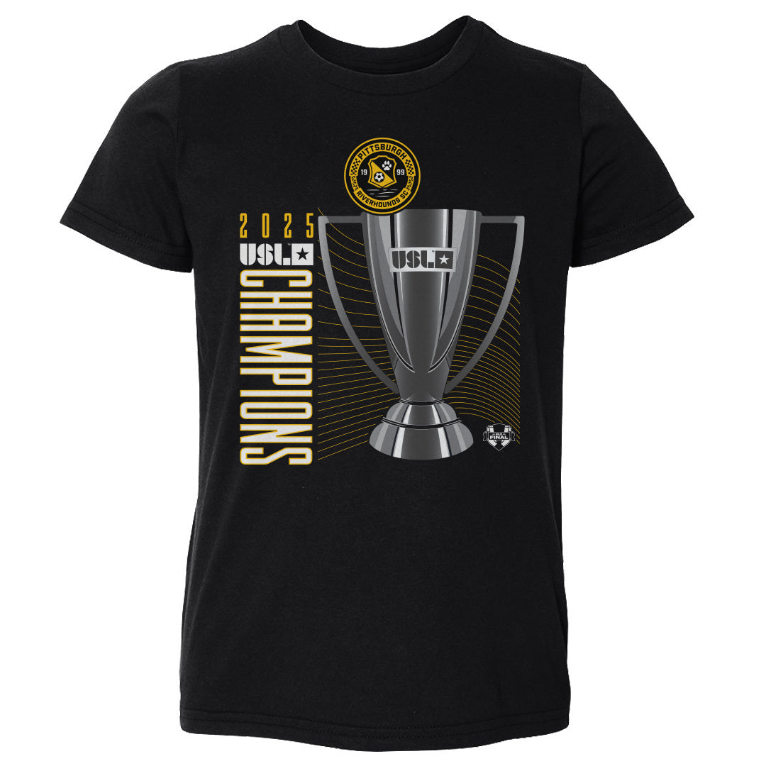 Pittsburgh Riverhounds SC 2025 USL Championship Final Champions Trophy WHT
