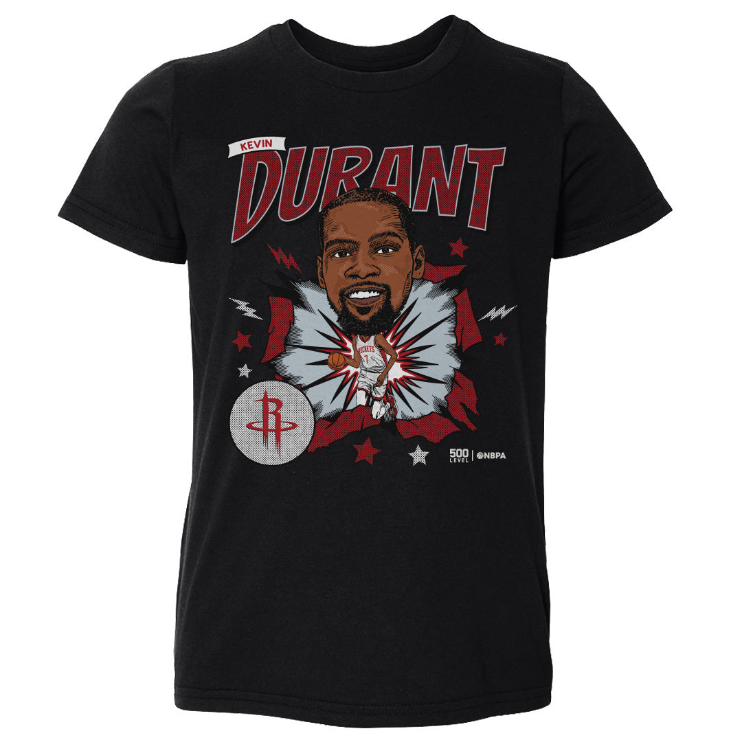 Kevin Durant Houston Rockets Caricature WHT