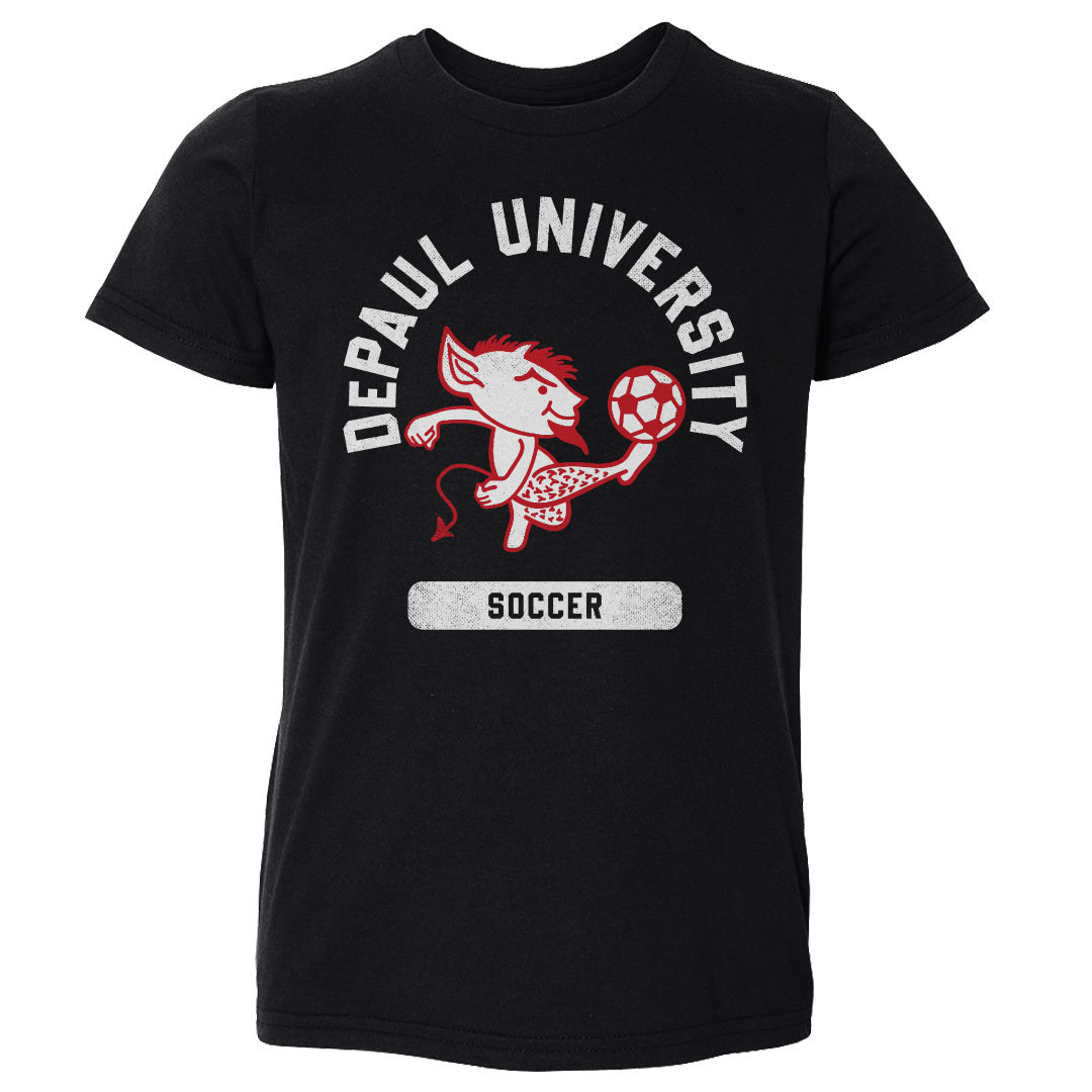 DePaul Blue Demons Mascot Soccer WHT