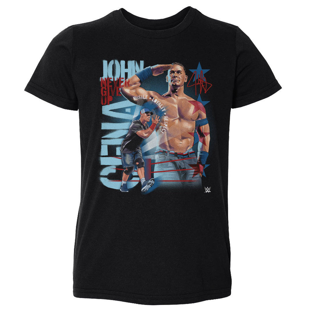 John Cena Never Give Up Salute WHT