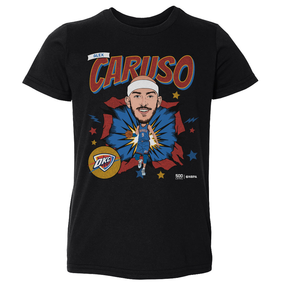 Alex Caruso Oklahoma City Thunder Caricature WHT