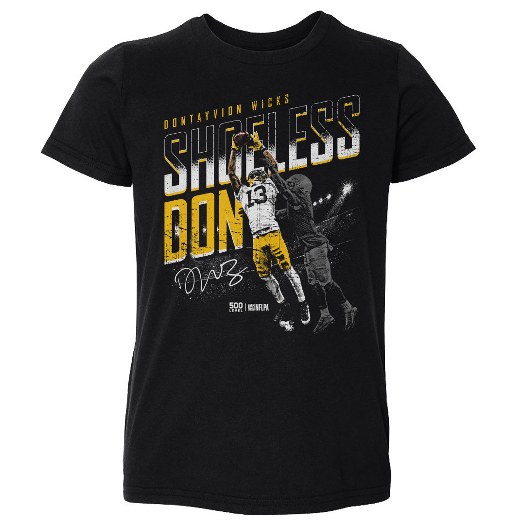 Dontayvion Wicks Green Bay Shoeless Catch WHT
