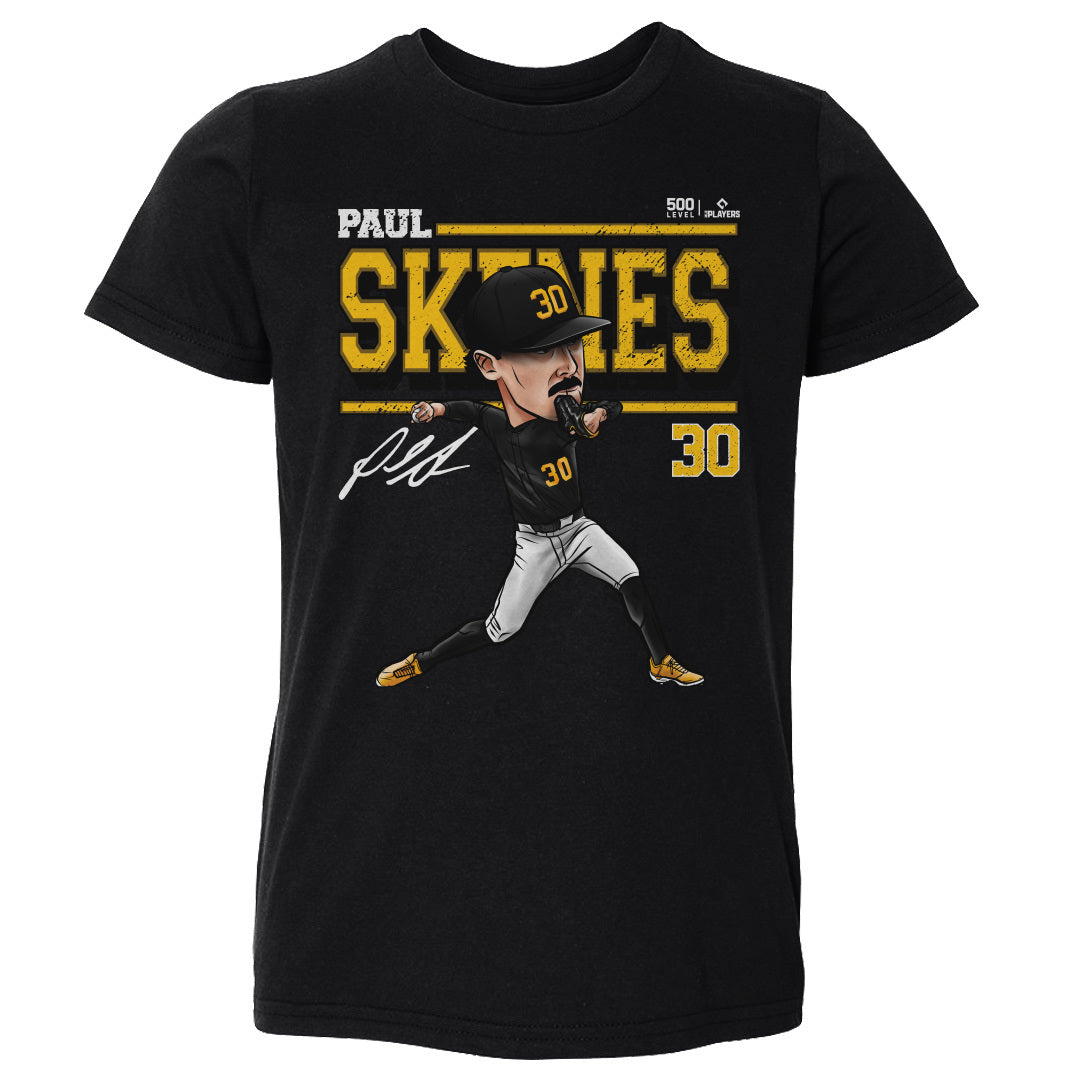 Paul Skenes Pittsburgh Cartoon WHT