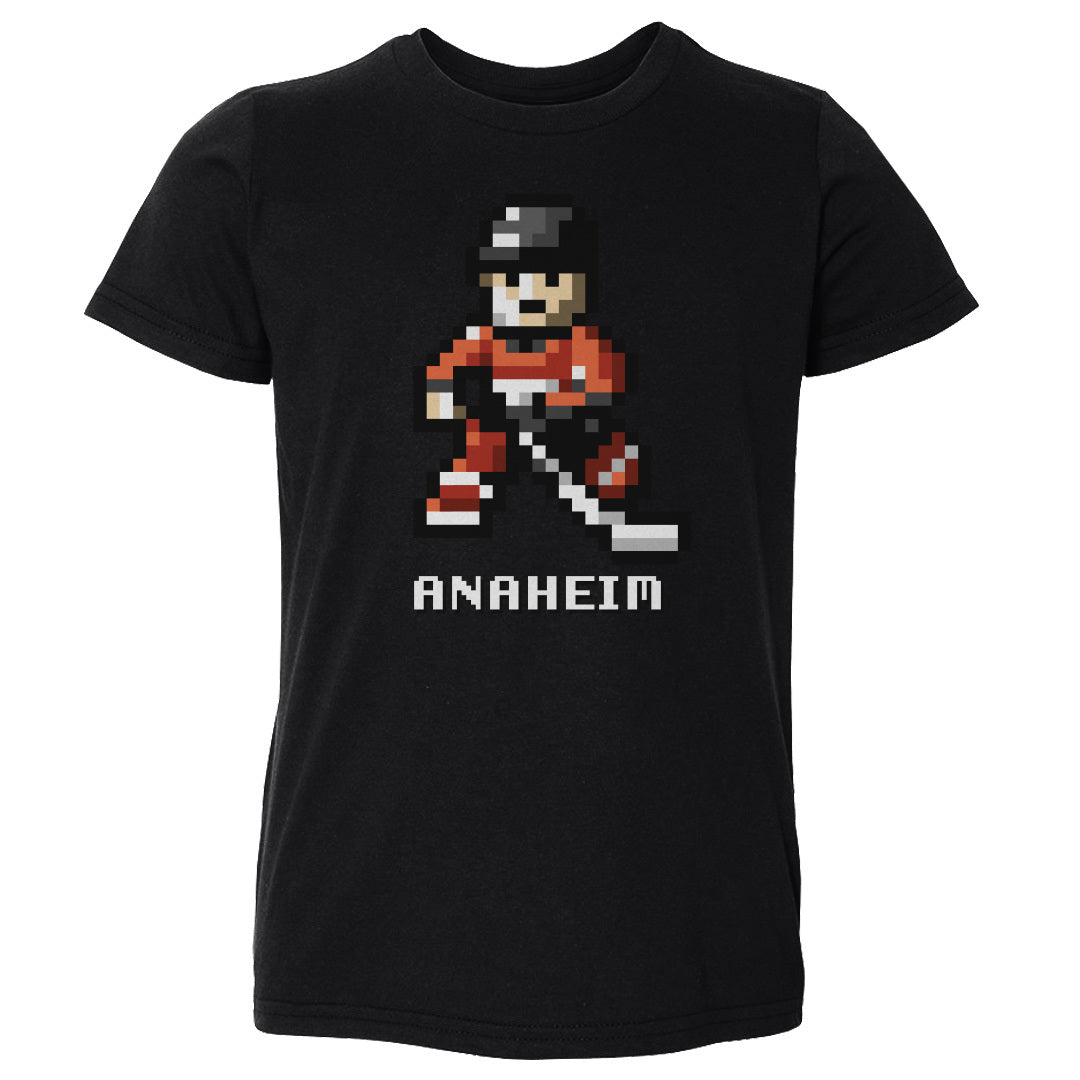 Anaheim Hockey 8-bit WHT