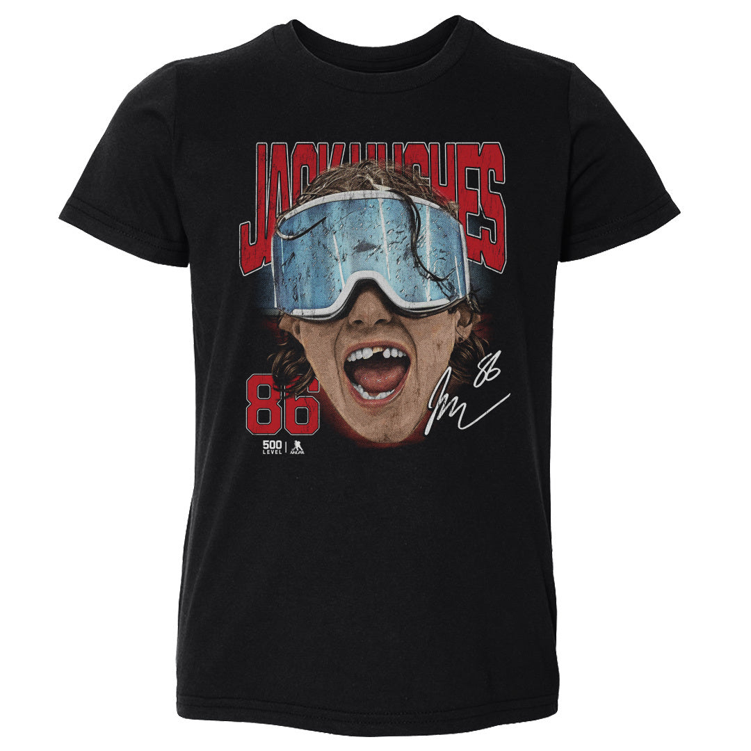 Jack Hughes New Jersey Goggles WHT