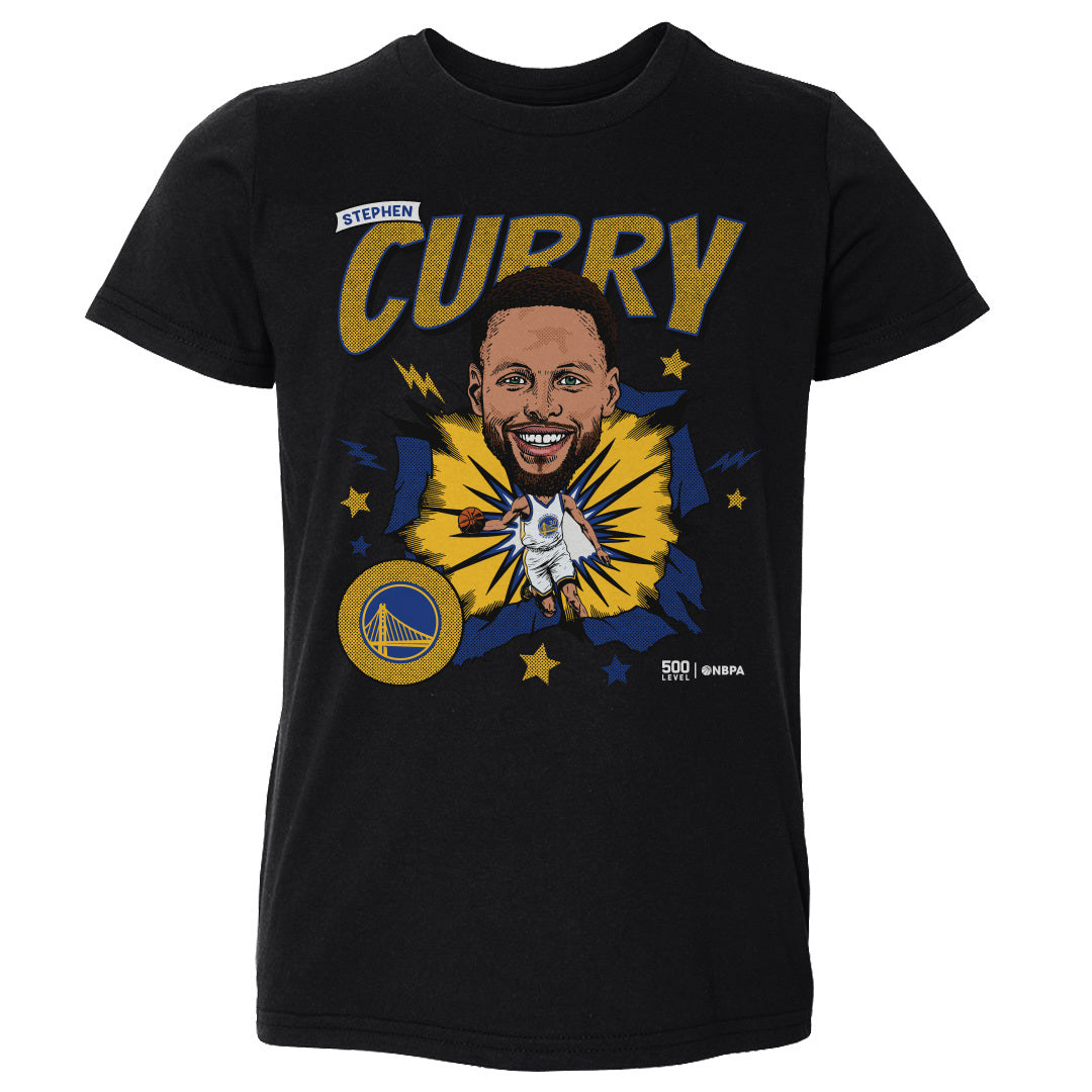 Steph Curry Golden State Warriors Caricature WHT