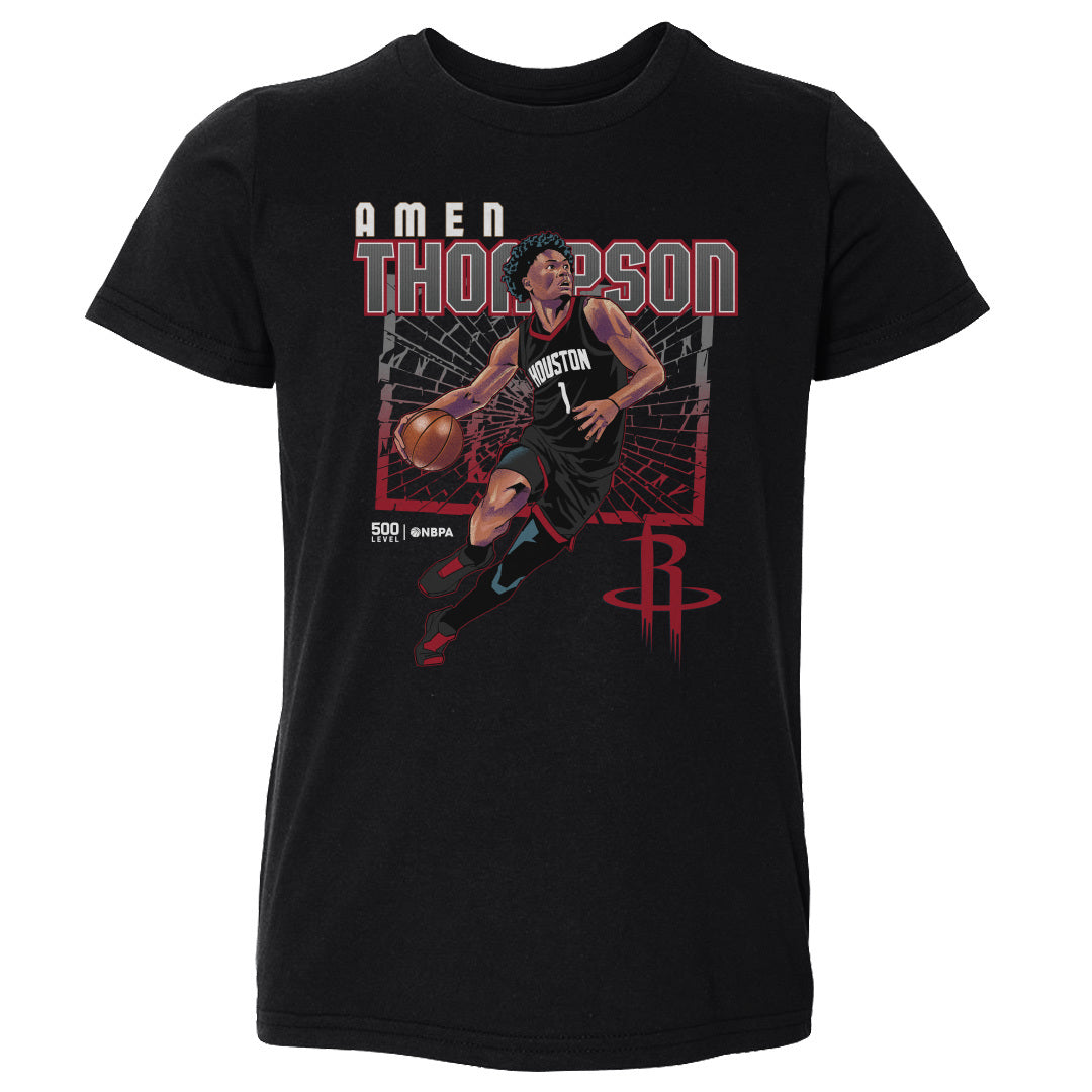 Amen Thompson Houston Rockets Shattered WHT
