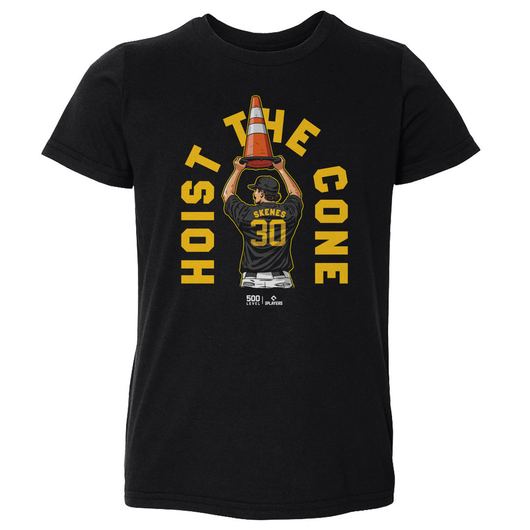 Paul Skenes Pittsburgh Hoist The Cone WHT