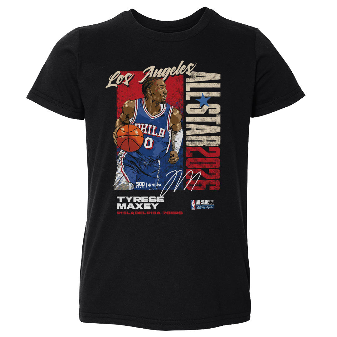 Tyrese Maxey Philadelphia 76ers 2026 NBA All-Star Vertical WHT