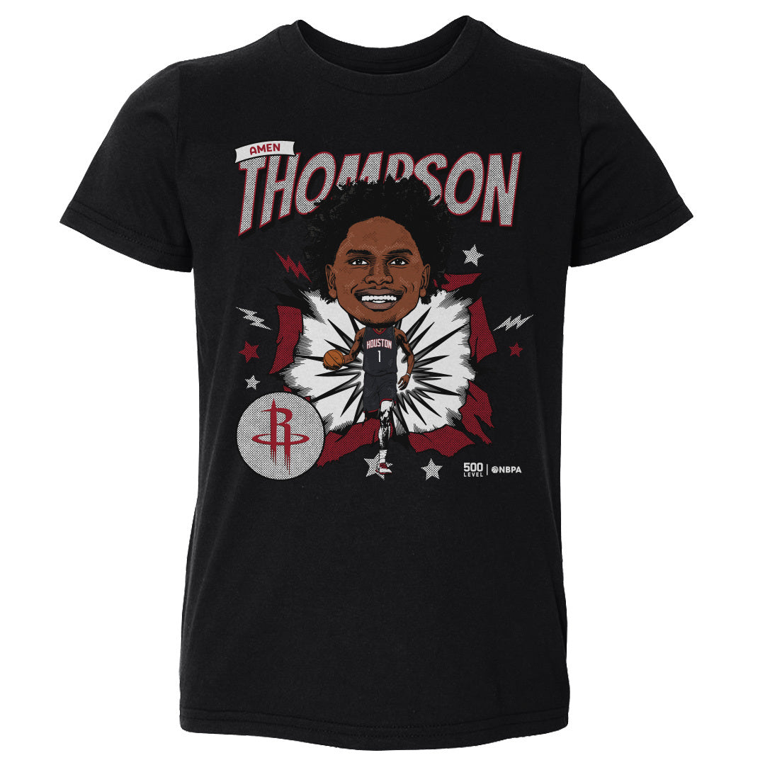 Amen Thompson Houston Rockets Caricature WHT