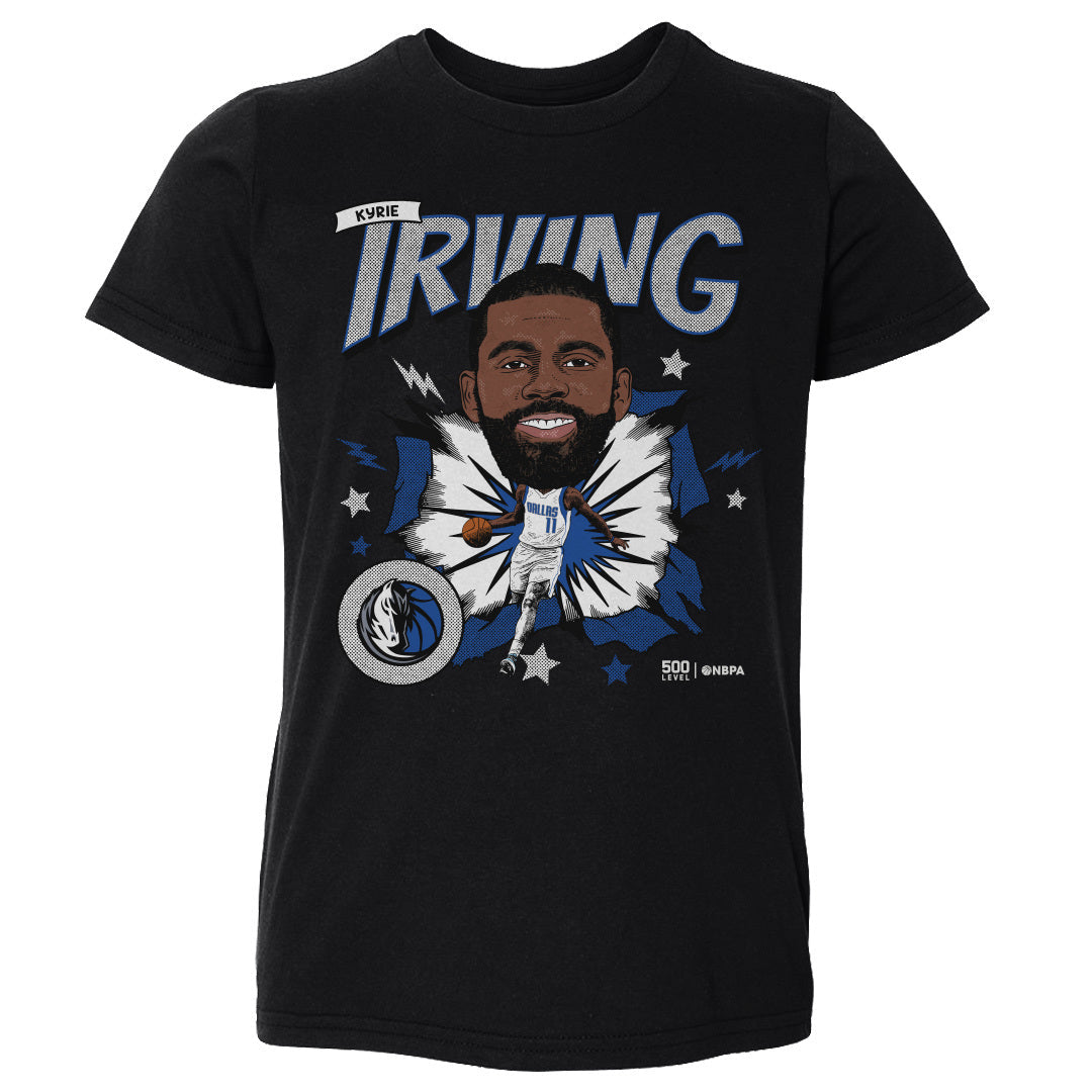 Kyrie Irving Dallas Mavericks Caricature WHT
