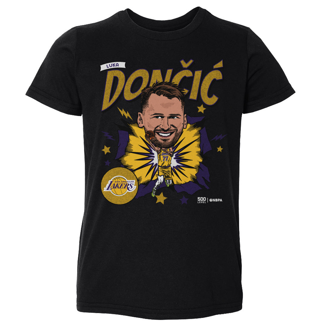 Luka Doncic Los Angeles Lakers Caricature WHT