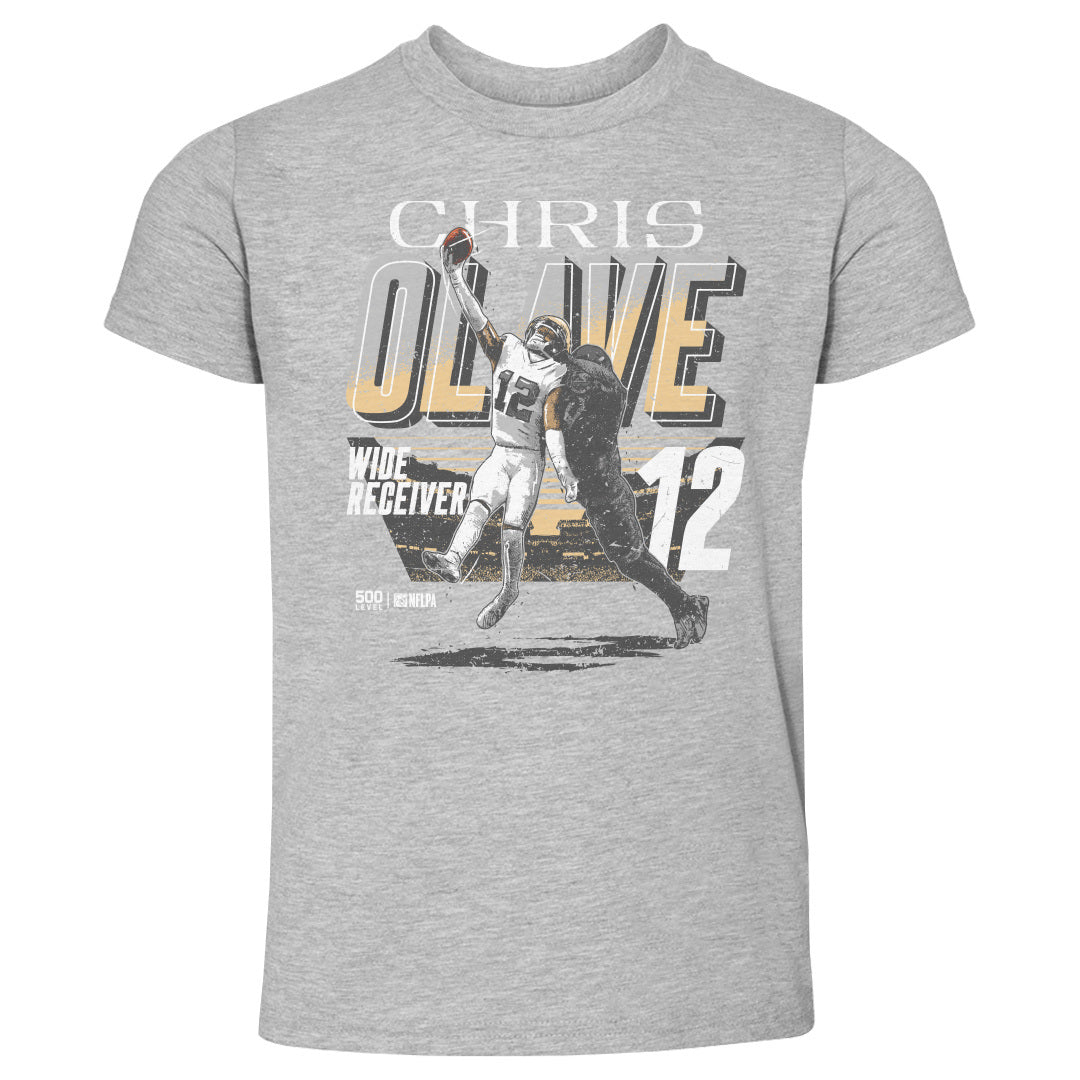 Chris Olave New Orleans One-Handed Catch WHT