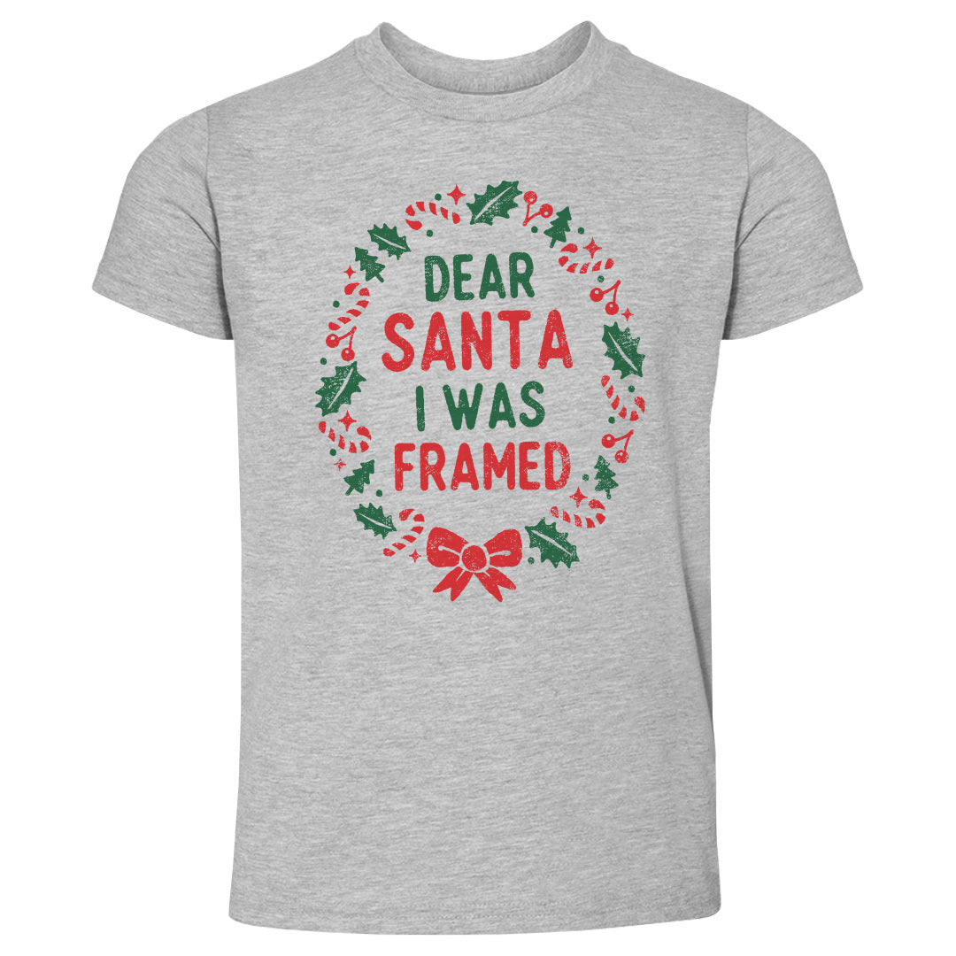 Christmas Dear Santa I Was Framed WHT