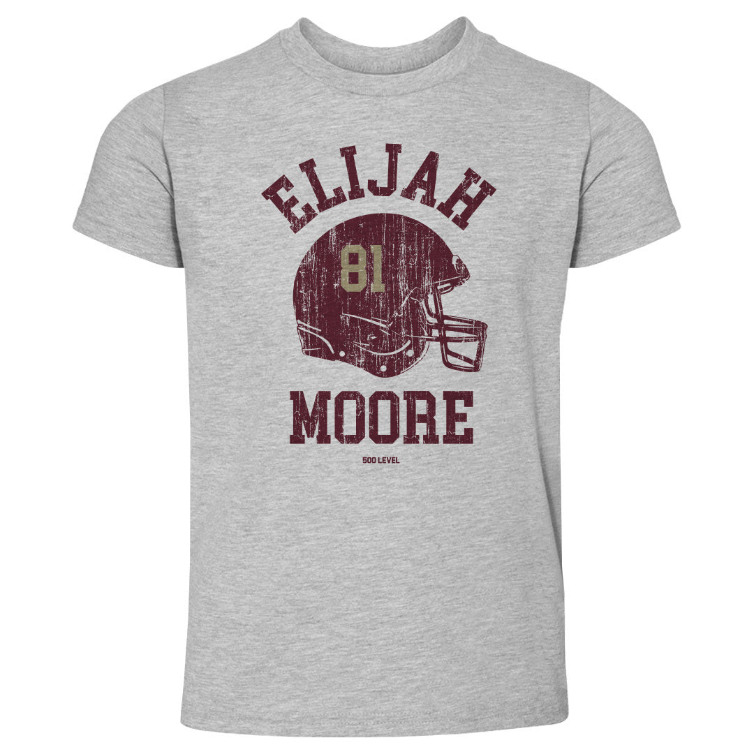 Elijah Moore College Helmet Font