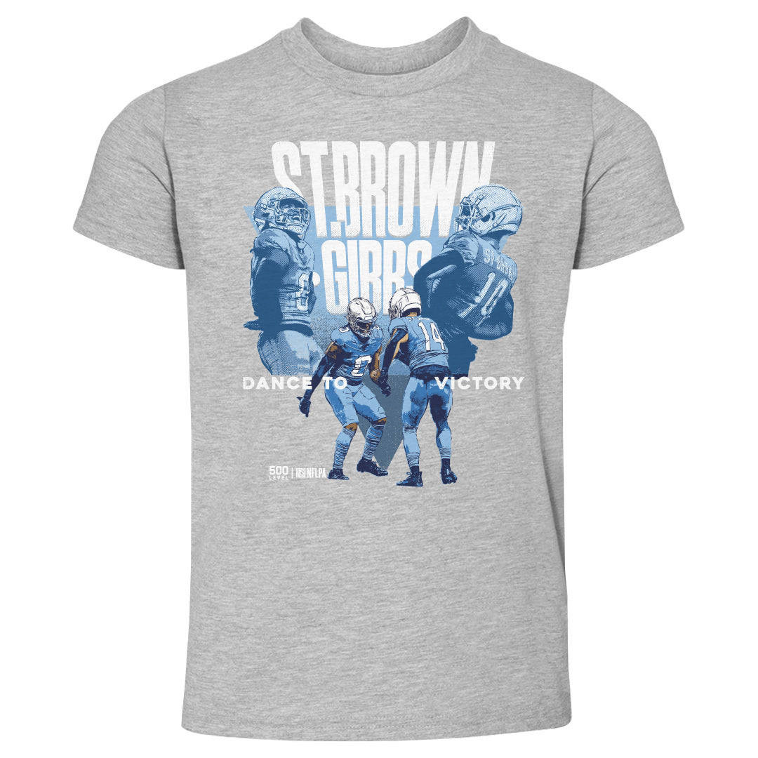 Jahmyr Gibbs & Amon Ra St. Brown Detroit Victory Dance WHT