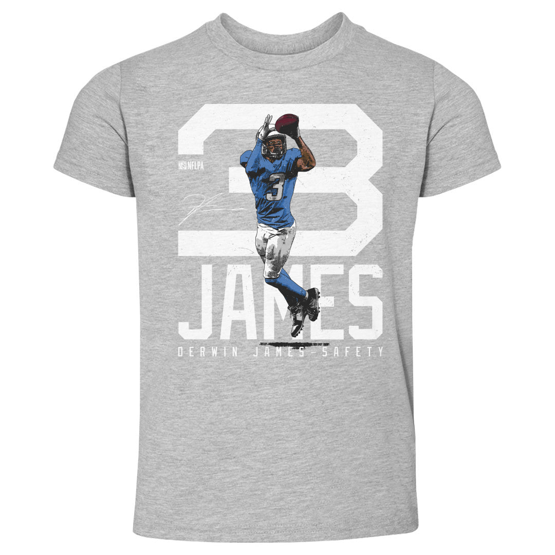 Derwin James Los Angeles C Bold Number WHT