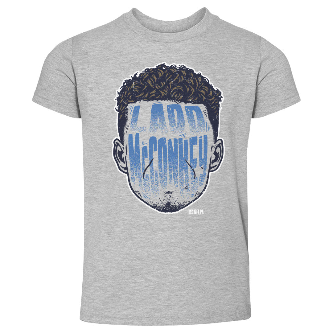Ladd McConkey Los Angeles C Player Silhouette WHT