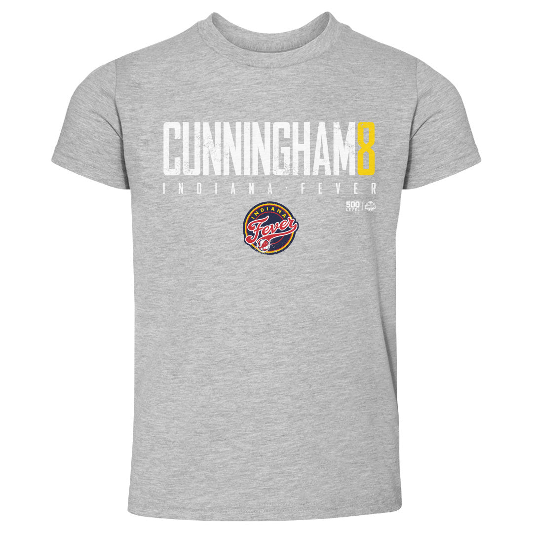 Sophie Cunningham Indiana Fever Elite WHT Kids Toddler T Shirt 500 Level Officially Licensed Fan Gear