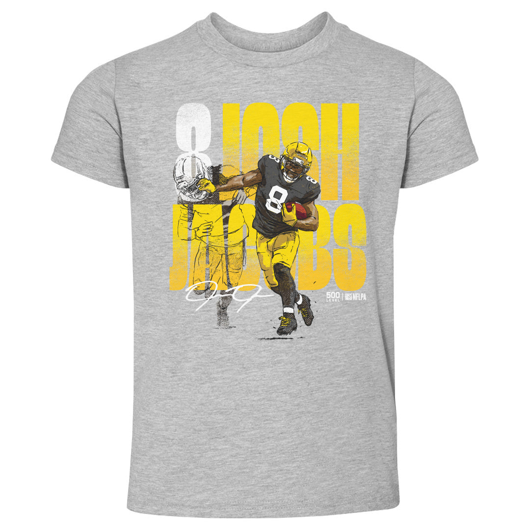Josh Jacobs Green Bay Stiff Arm WHT