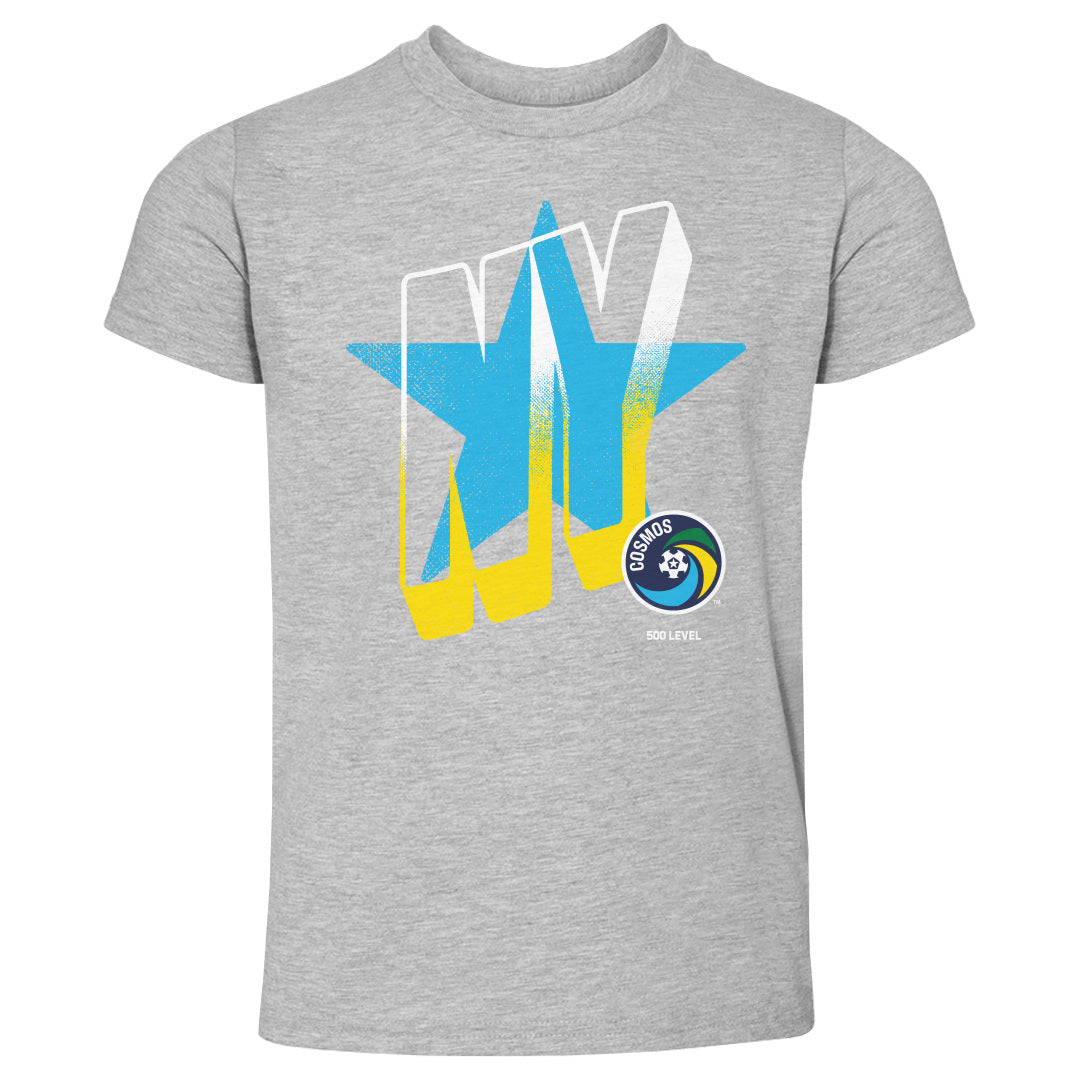 New York Cosmos Wave Bold WHT Kids Toddler T Shirt 500 Level Officially Licensed Fan Gear