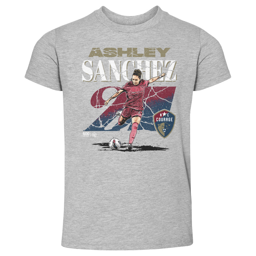 Ashley Sanchez North Carolina Courage Cracked Number WHT