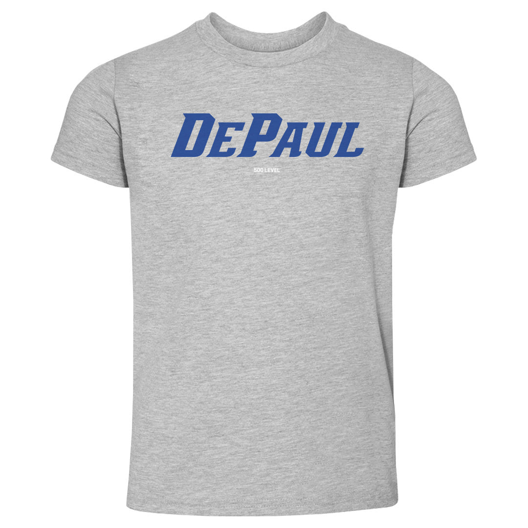 DePaul Blue Demons Wordmark Royal WHT