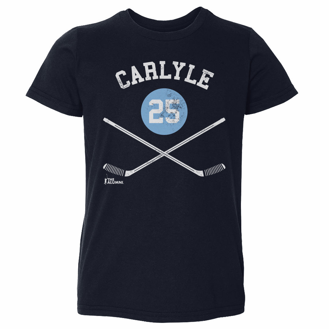 Randy Carlyle Pittsburgh 25 Sticks WHT