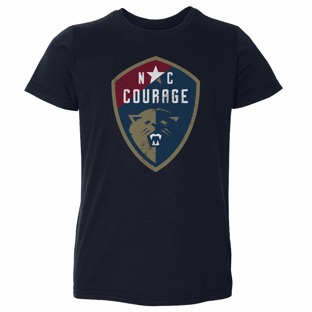 North Carolina Courage Vintage Primary Logo WHT