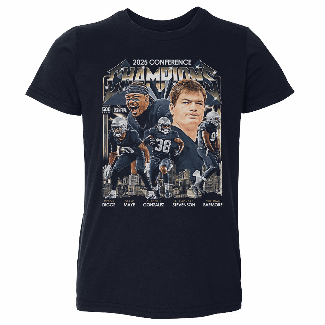New England Football 2025 Conference Champions Vintage WHT
