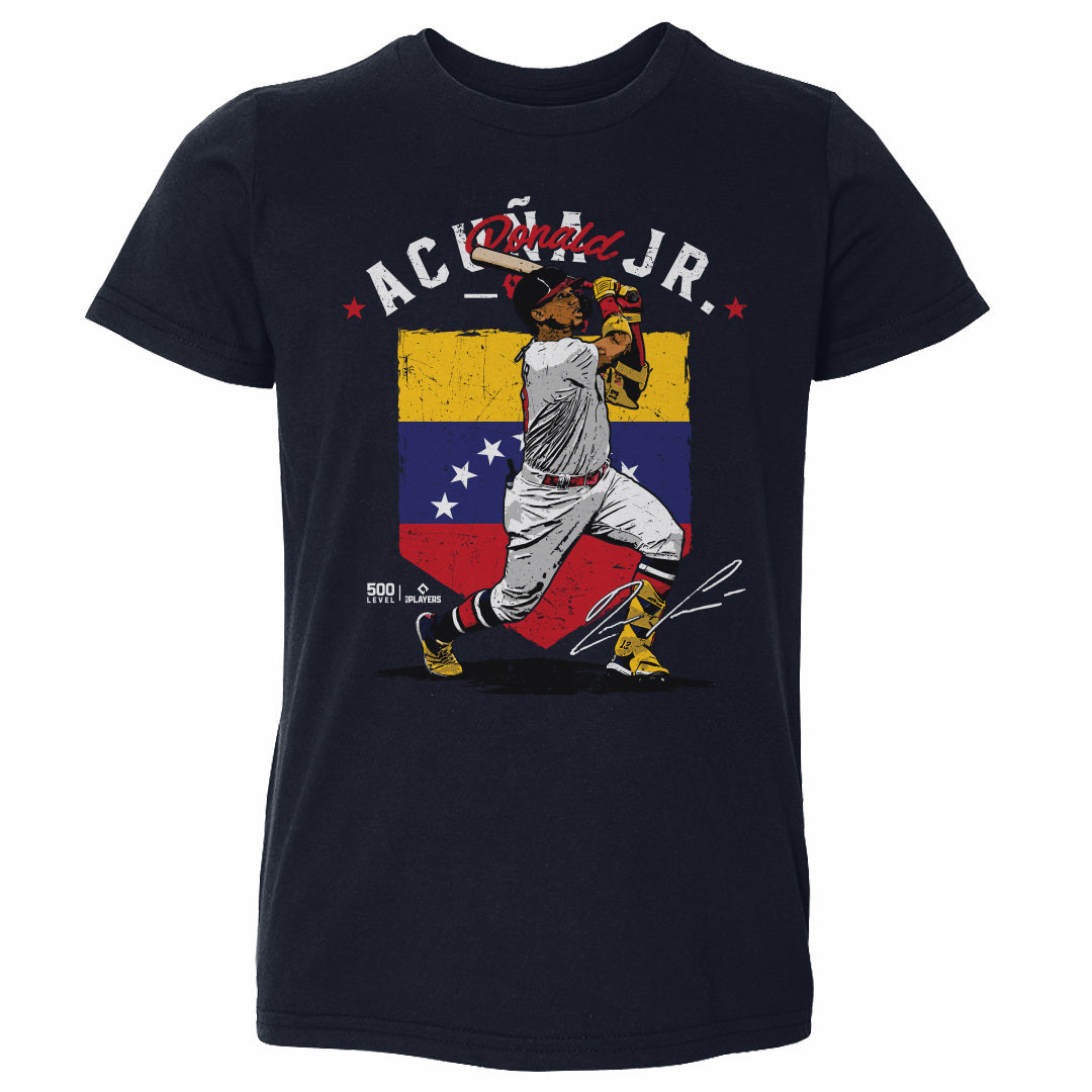 Ronald Acuna Jr. Atlanta Country Flag WHT