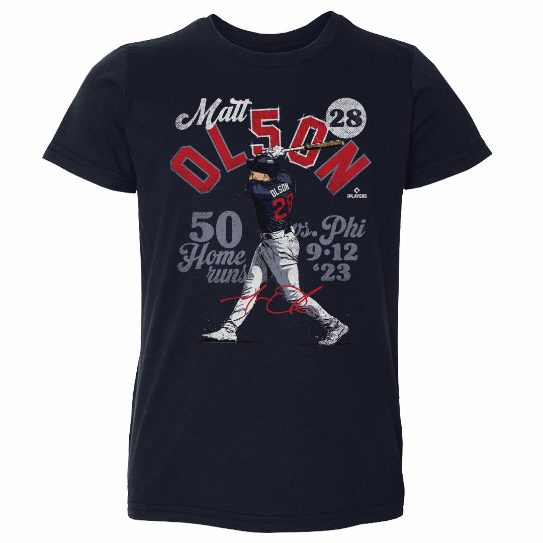 Matt Olson Atlanta 50 Homers WHT