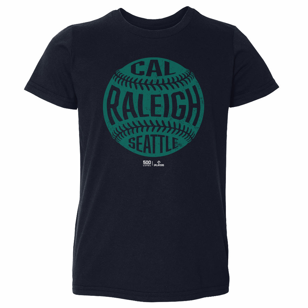 Cal Raleigh Seattle Vintage Baseball WHT