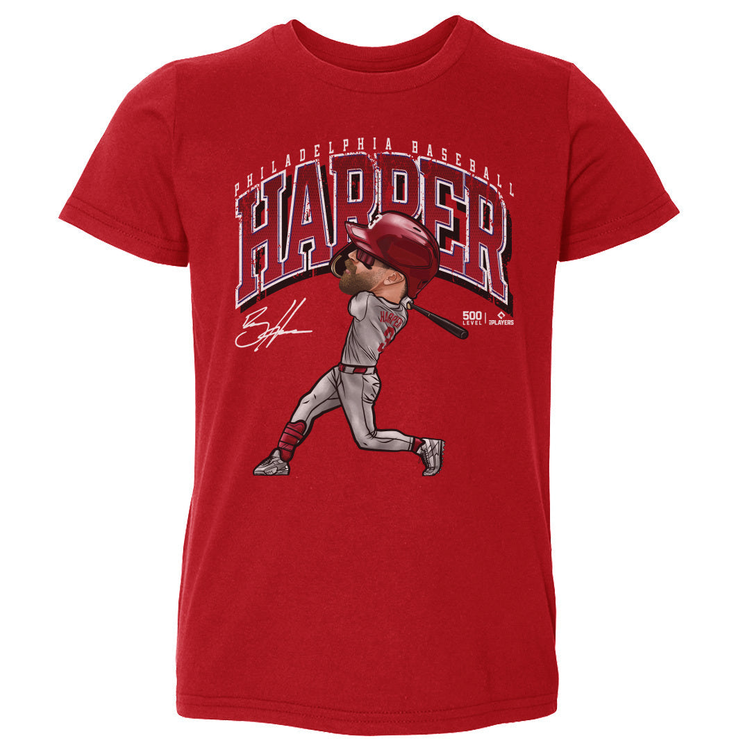 Bryce Harper Philadelphia Cartoon WHT