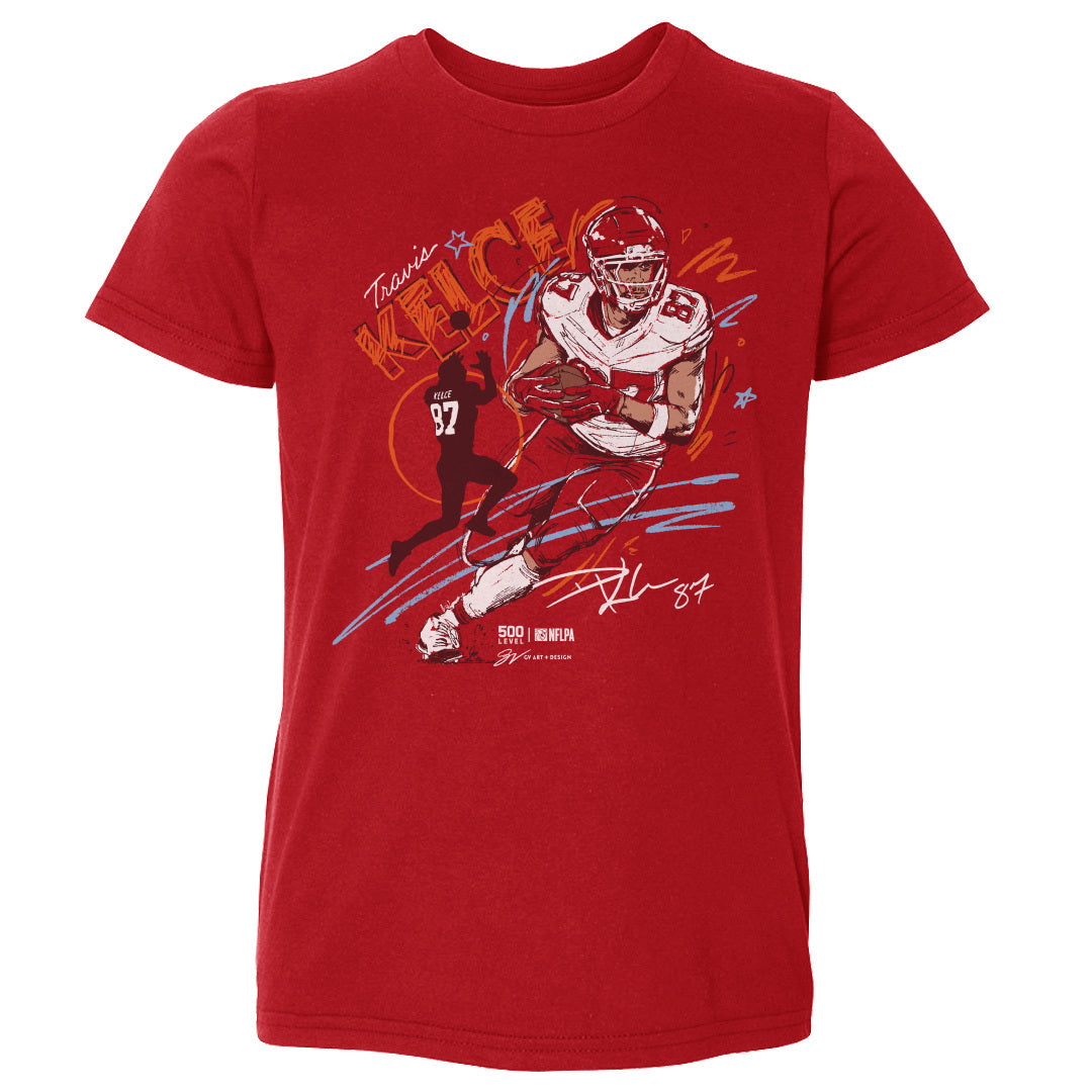 Travis Kelce Kansas City Scribble WHT