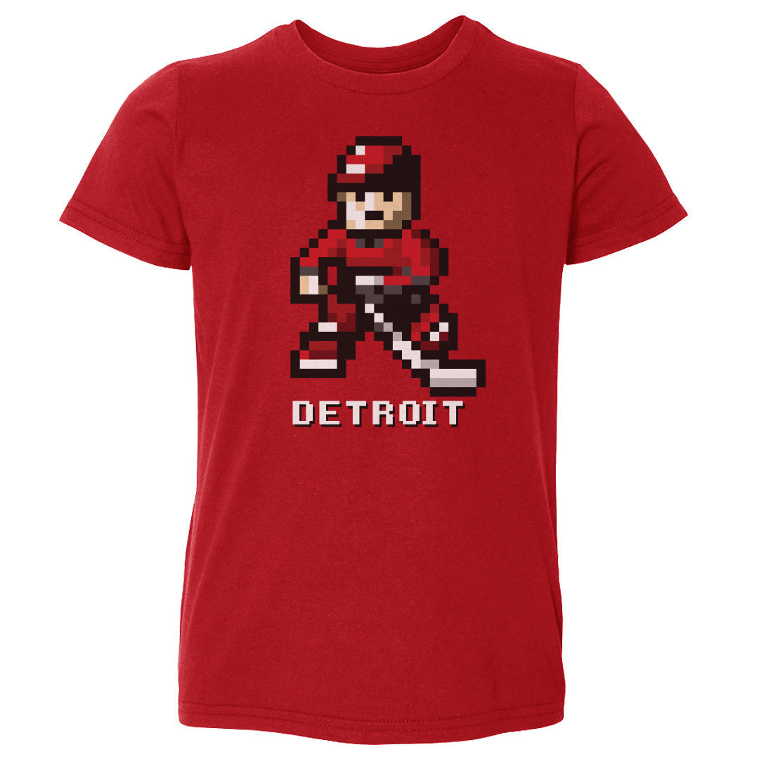 Detroit Hockey 8-bit WHT