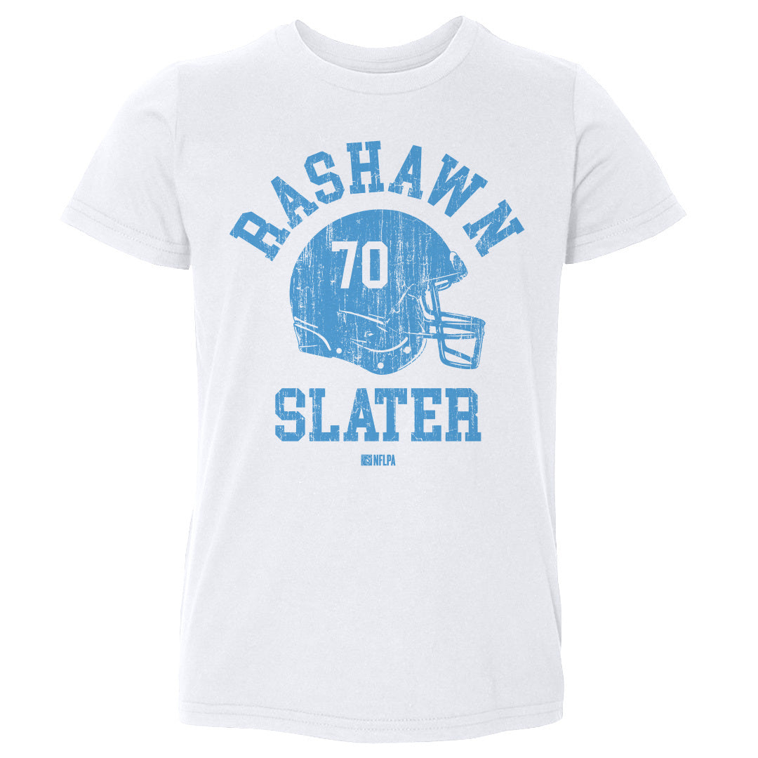 Rashawn Slater Los Angeles C Helmet Font