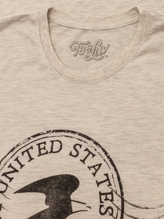 USPS Postmark Mens T Shirt Oatmeal