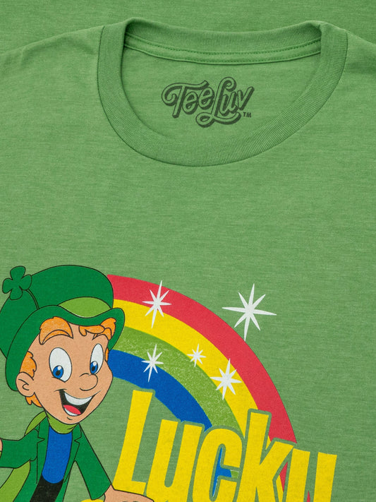 Lucky the Leprechaun Mens T Shirt Green