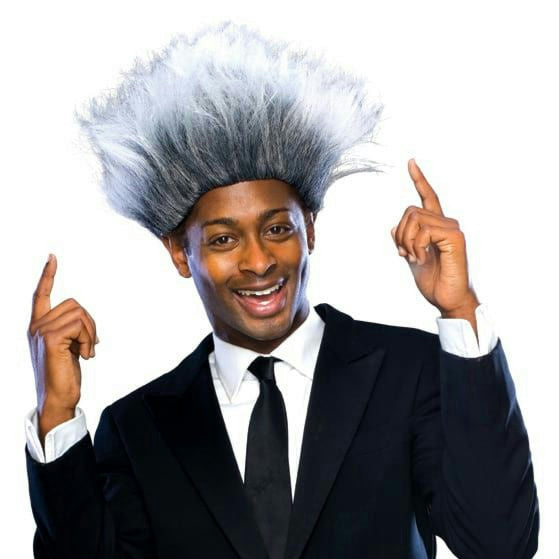 The Sports Promoter Better Quality Grey Costume Wig Don King