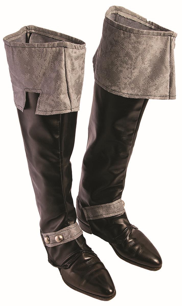 Medieval King Dark Royalty Black Adult Boot Covers