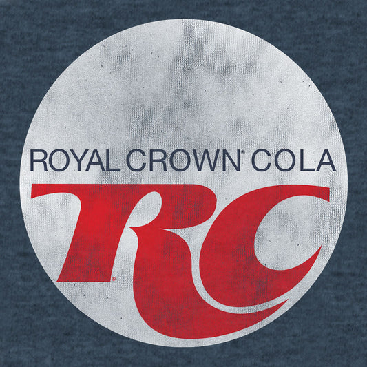 Royal Crown Cola Logo Mens T Shirt Indigo Blue